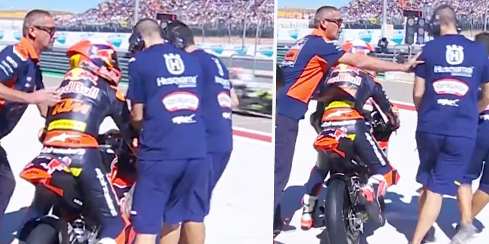 Husqvarna-Mechaniker greifen bei KTM fremd.