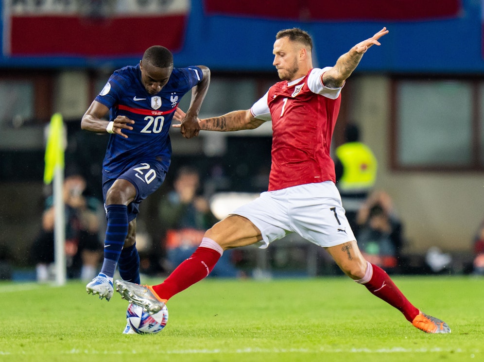 Österreich (r. Arnautovic) gastiert am Donnerstag in der Nations League bei Frankreich