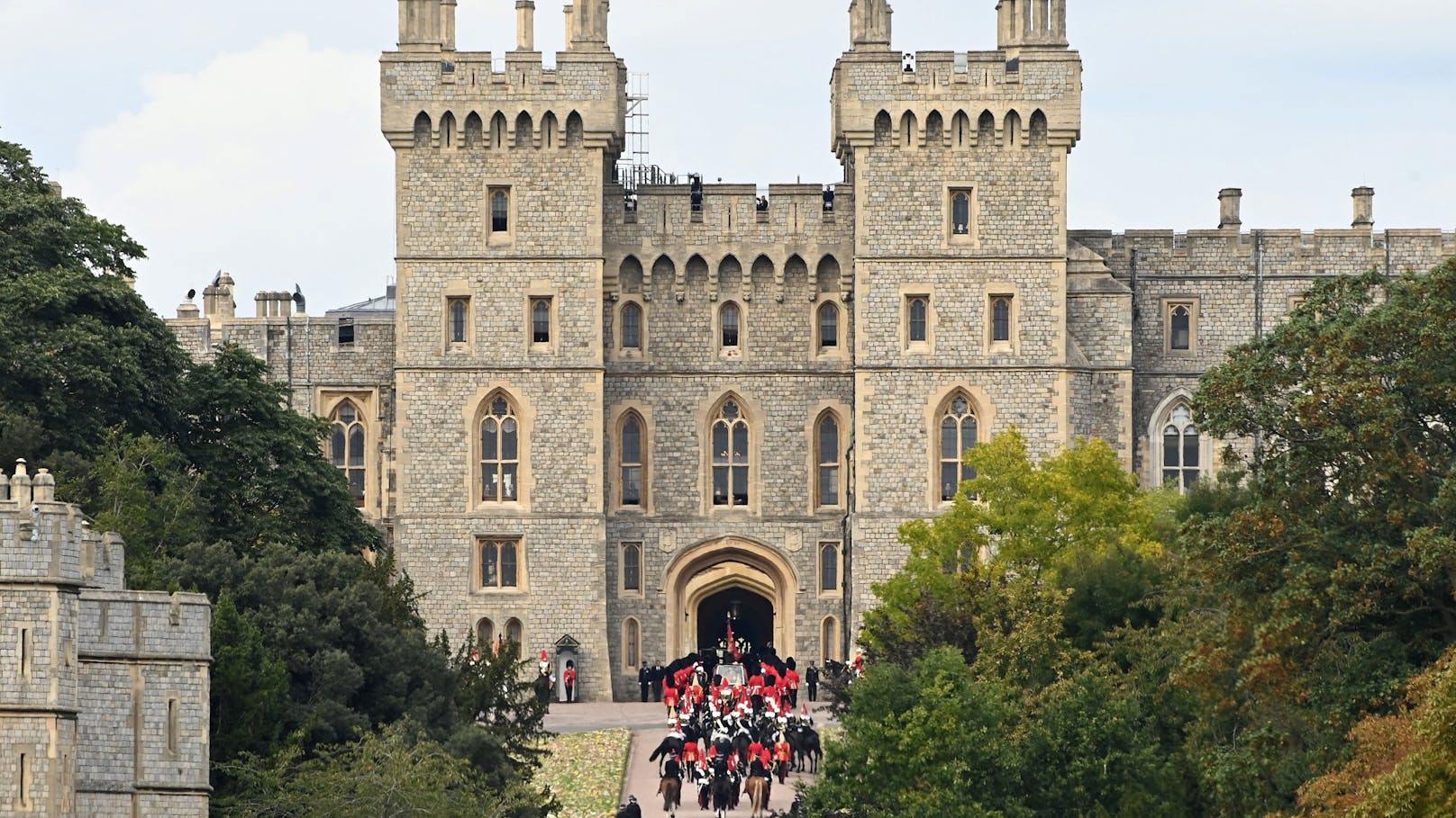 Das Schloss Windsor in der englischen Grafschaft Berkshir.