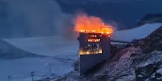 Bergstation des Glacier 3000 steht in Flammen