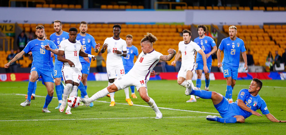 Kalvin Philipps beim Nations-League-Match gegen Italien.