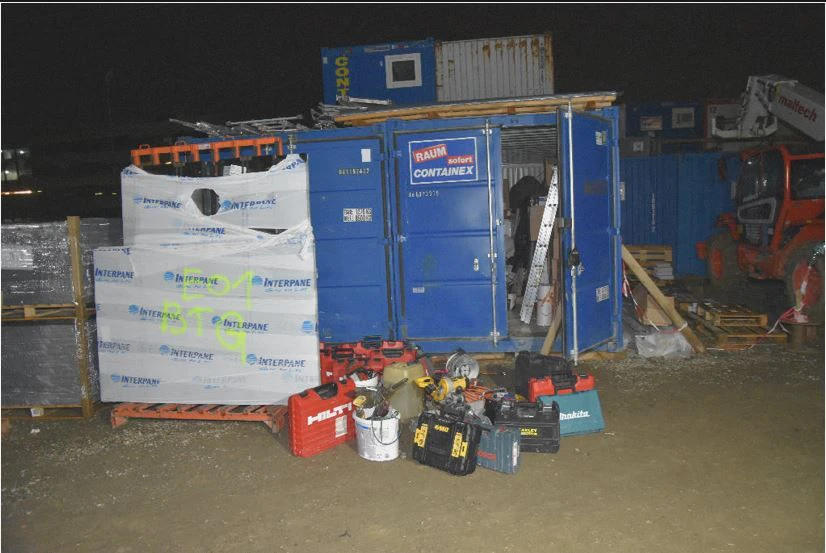Einbrüche in Baucontainer sind geklärt.