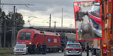 Polizeiauto von ÖBB-Zug beinahe in Stücke zerrissen
