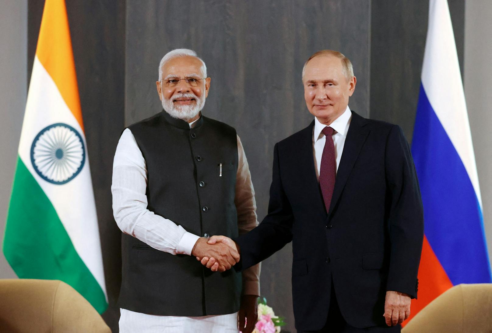 Putin und Indiens Premier Narendra Modi.