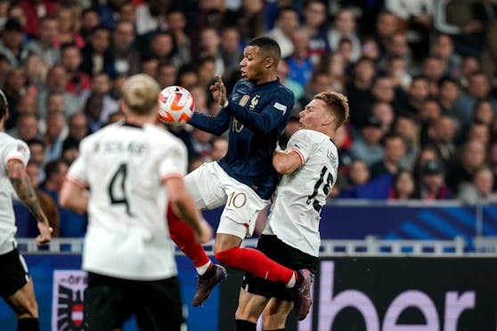 Frankreich mit Superstar Kylian Mbappe in der Nations League gegen Österreich.