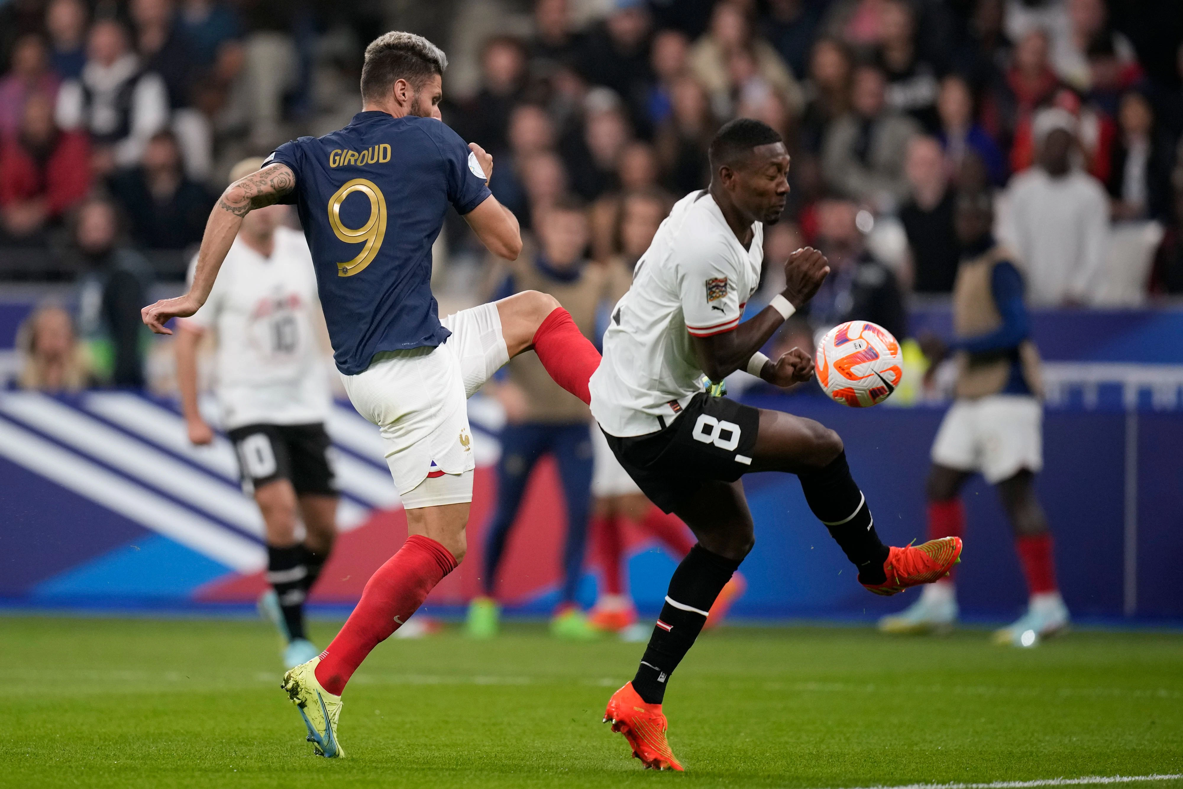 David Alaba verletzt sich gegen Frankreich.