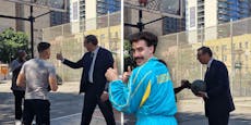 Serbien-Präsident macht den Borat in den USA
