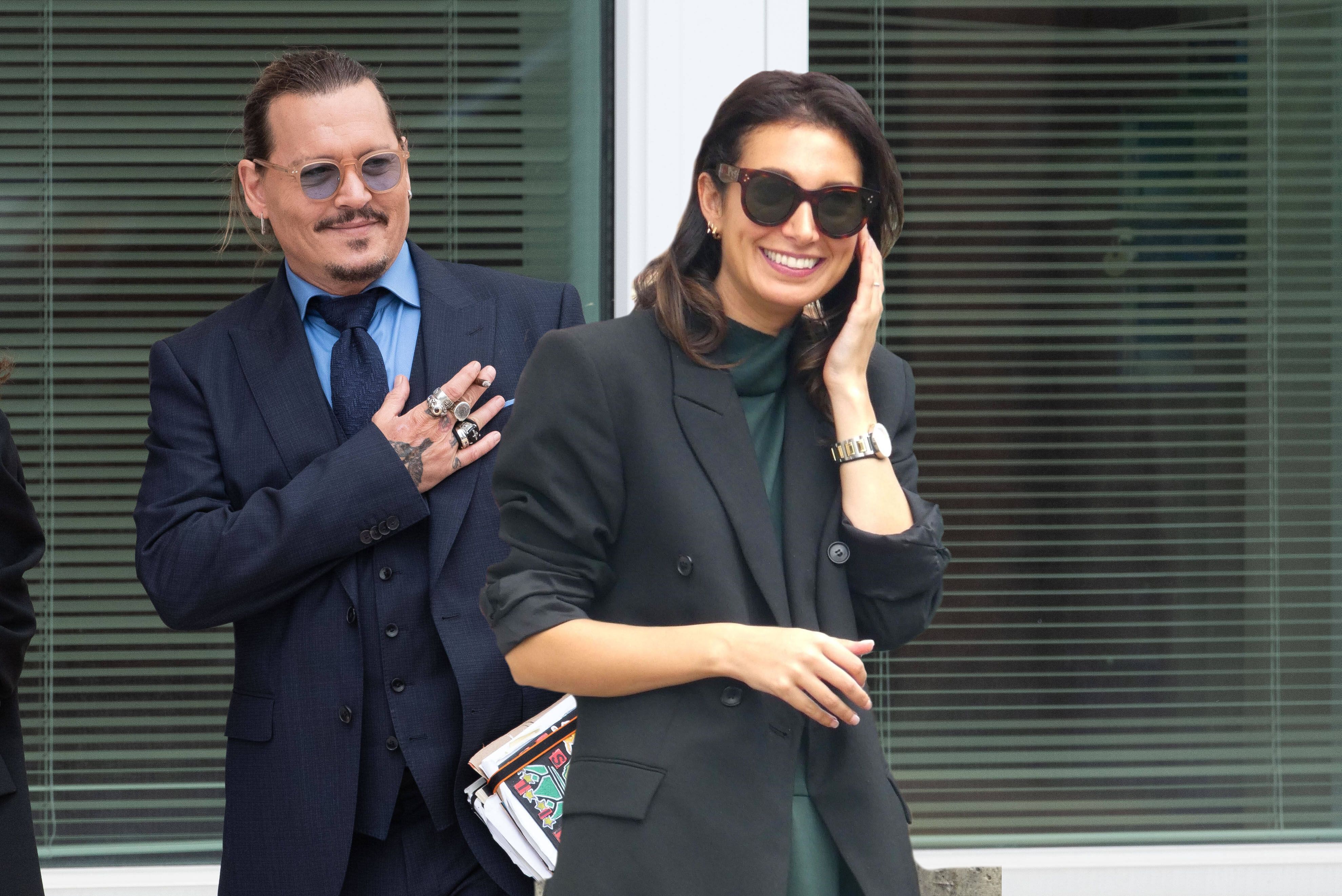 Johnny Depp und Joelle King.