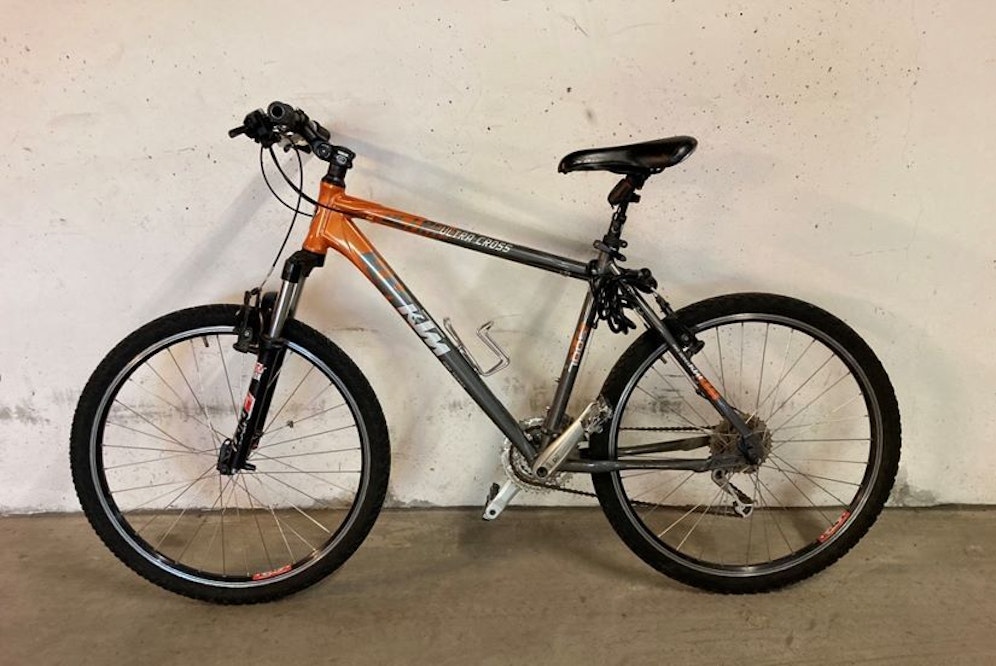 Dieses Rad wurde von den Dieben zurück gelassen.