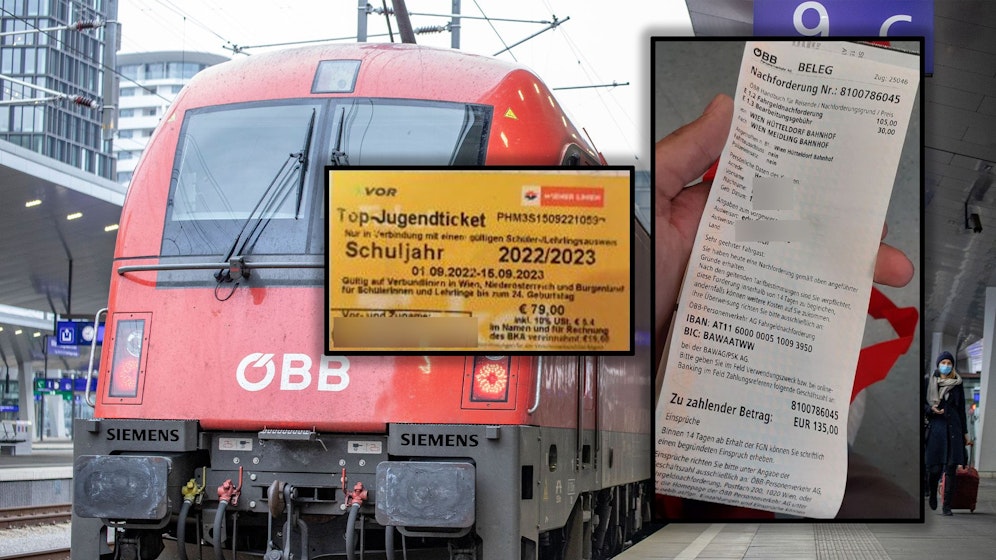 Obwohl er sein TOP-Jugendticket dabei hatte, erntete der Wiener eine ordentliche Strafe.