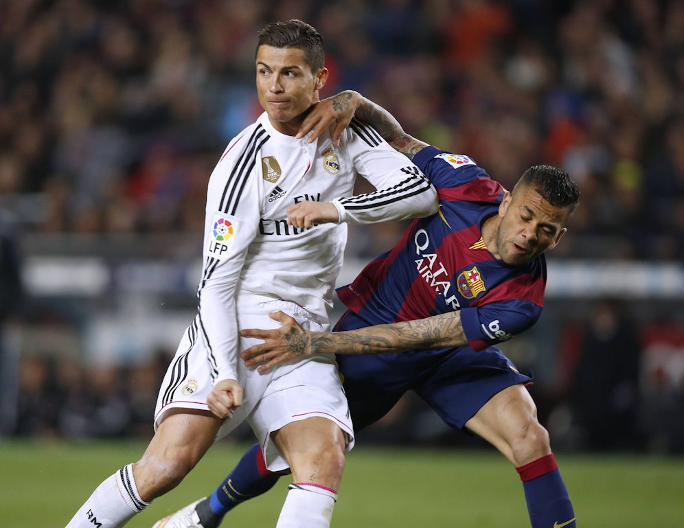 Ronaldo und Dani Alves lieferten sich umkämpfte Duelle. 