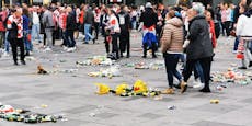 Wiener Stephansplatz gleicht nach Fan-Ansturm Müllhalde