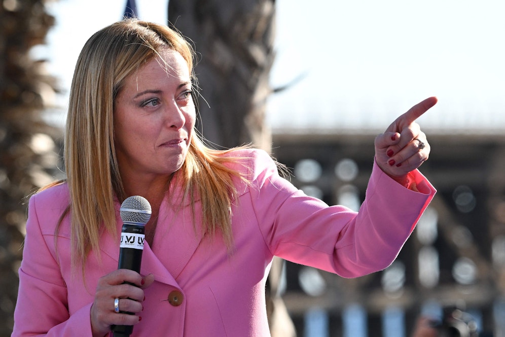 Giorgia Meloni pflegt gute Beziehungen zu Albanien.