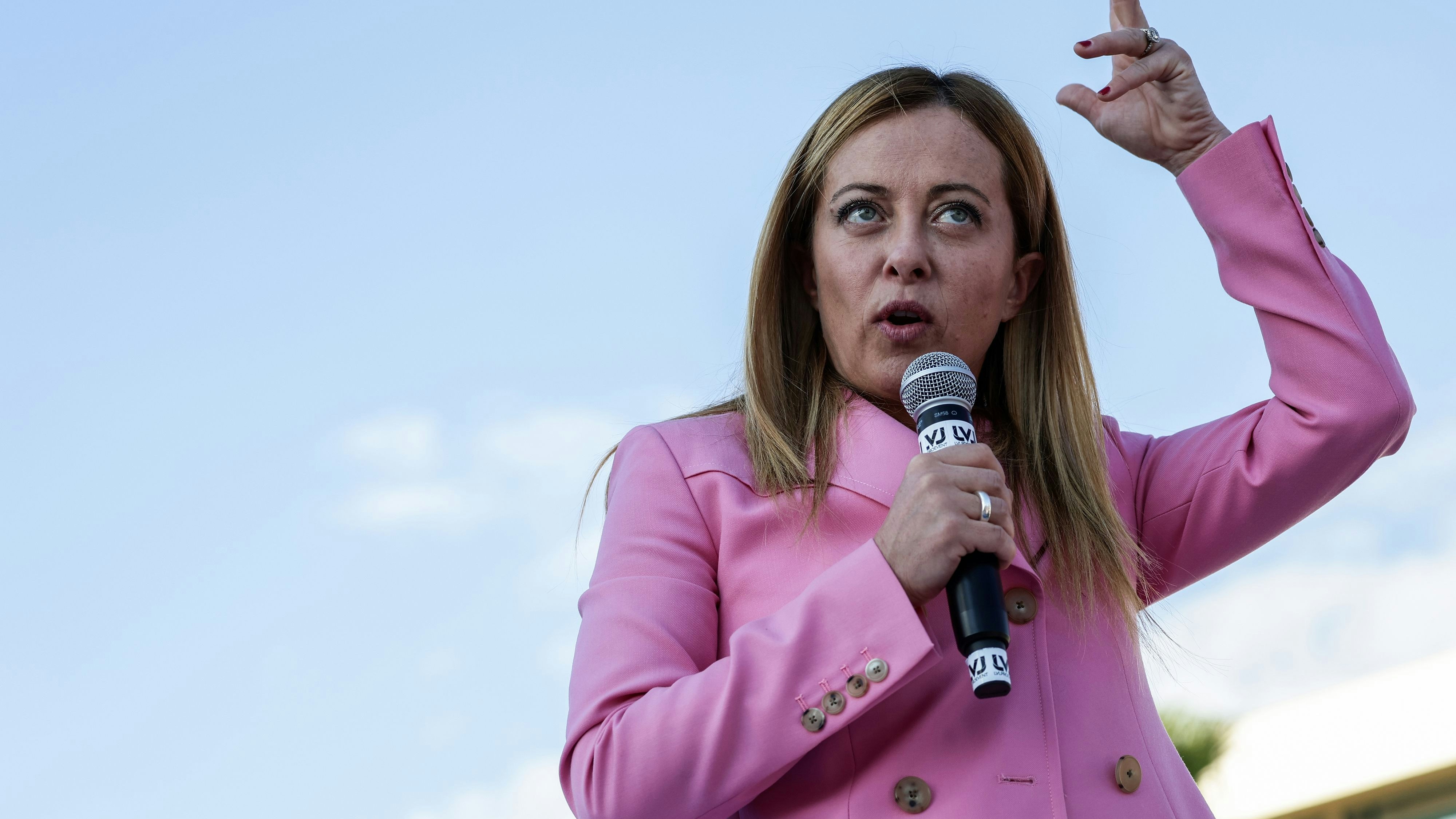 Download von www.picturedesk.com am 25.09.2022 (19:47).  September 23, 2022, Naples, Italy: Leader of Italian party Fratelli d'Italia (Brothers of Italy) GIORGIA MELONI attends the center-right closing rally of the campaign for the general elections, Naples, Italy. - 20220923_PD12979 - Rechteinfo: Rights Managed (RM)