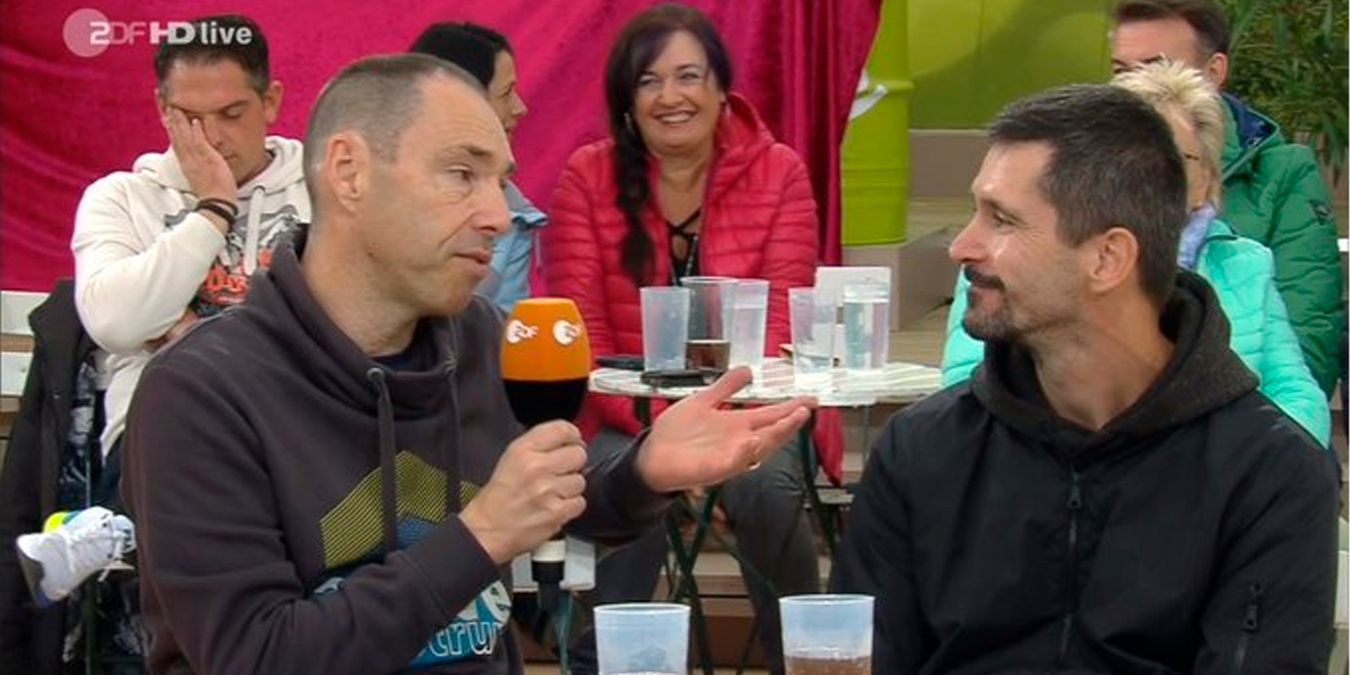 Unangenehmer Moment für einen Zuschauer.