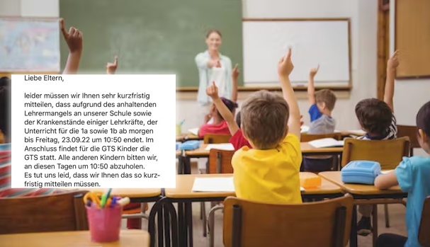 Für die Kinder endete der Unterricht bereits eine Stunde früher. (Symbolbild)