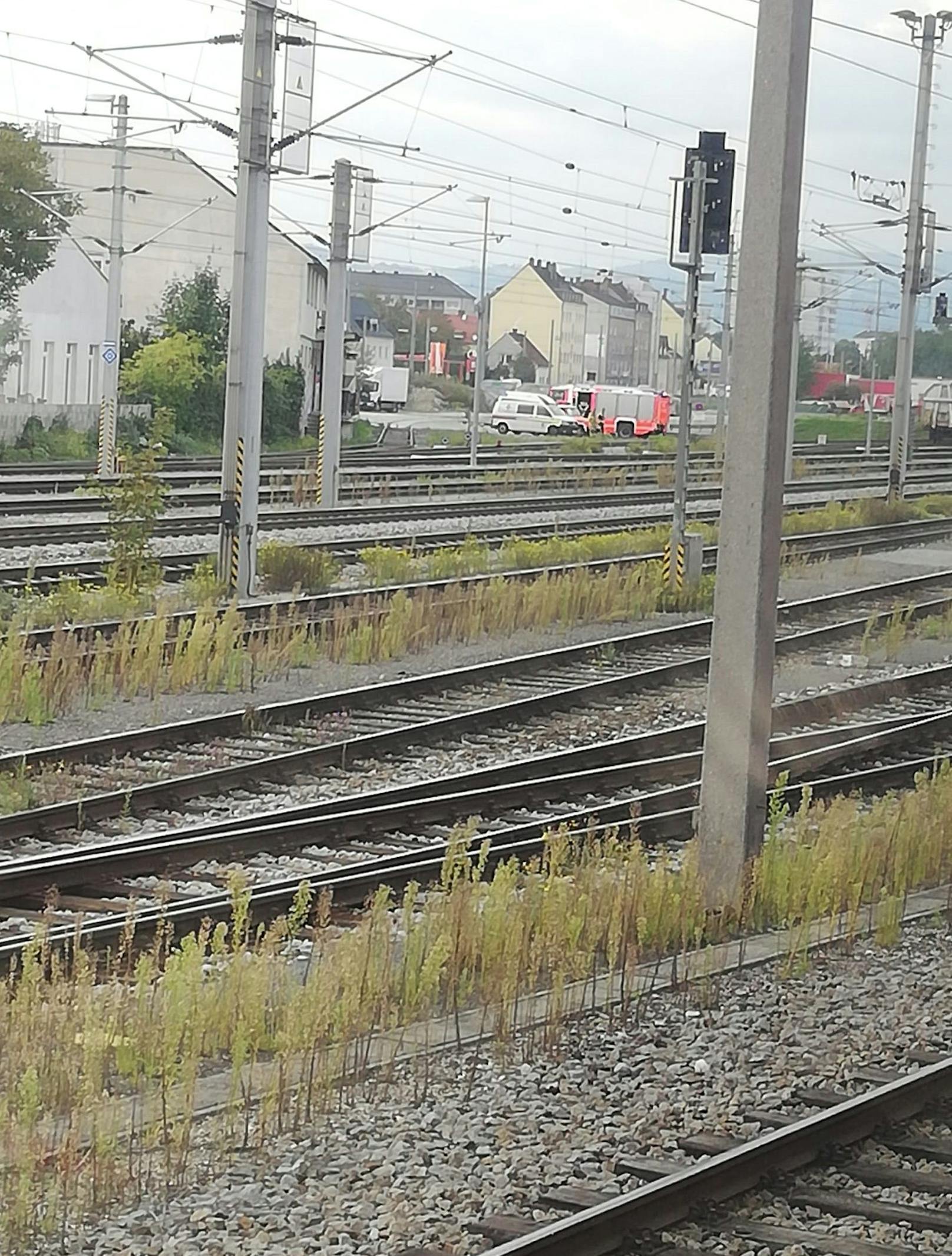 Am Sonntag kam ein Zug nahe Linz zum Stillstand.