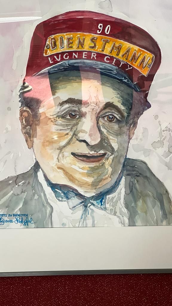 Das Porträt bekam Lugner schon jetzt zum 90. Geburtstag 