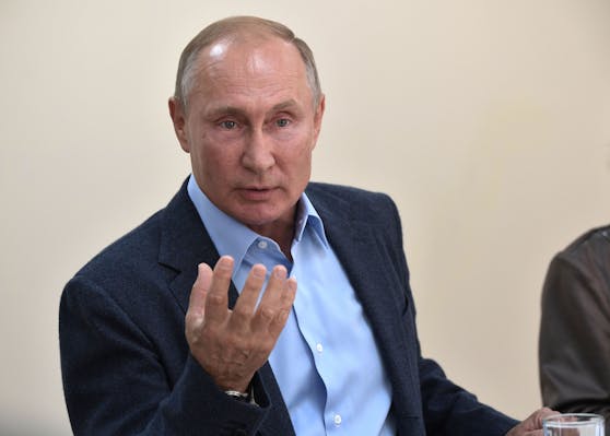 Russlands Präsident Wladimir Putin während eines Besuchs in der Teilrepublik Dagestan im Jahr 2019.