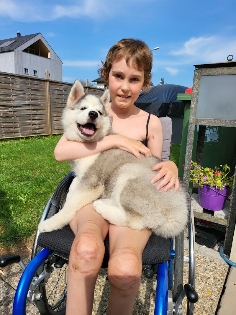 Im März 2021 wurde bei Maria, damals neun, akute&nbsp;myeloische Leukämie diagnostiziert.