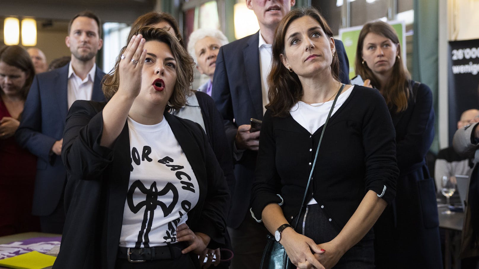 Tamara Funiciello und Flavia Wasserfallen von den Sozialdemokraten waren enttäuscht vom Resultat.