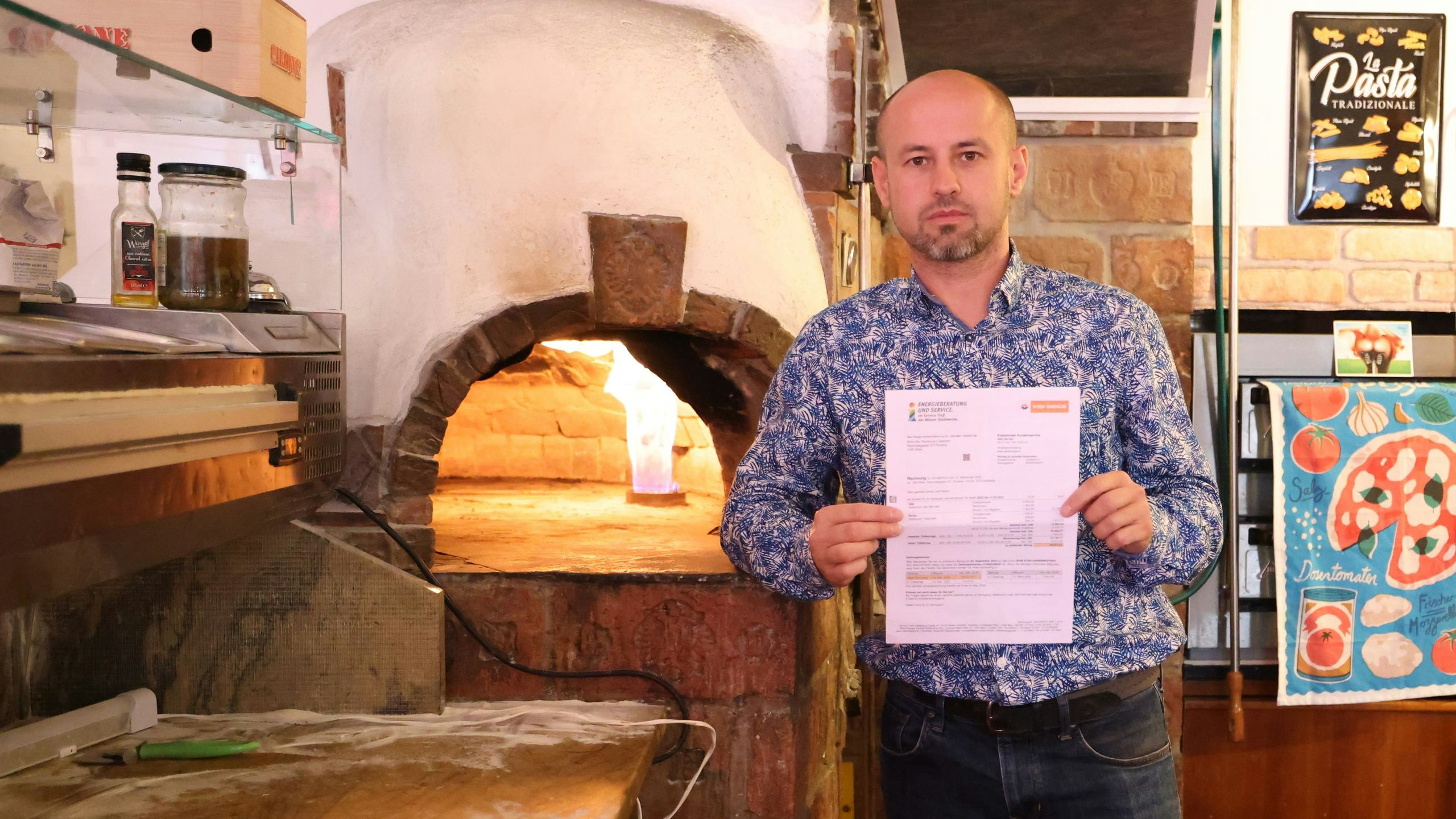 "Ich müsste 25 Euro für die Pizza verlangen", so Wirt Josef Les.