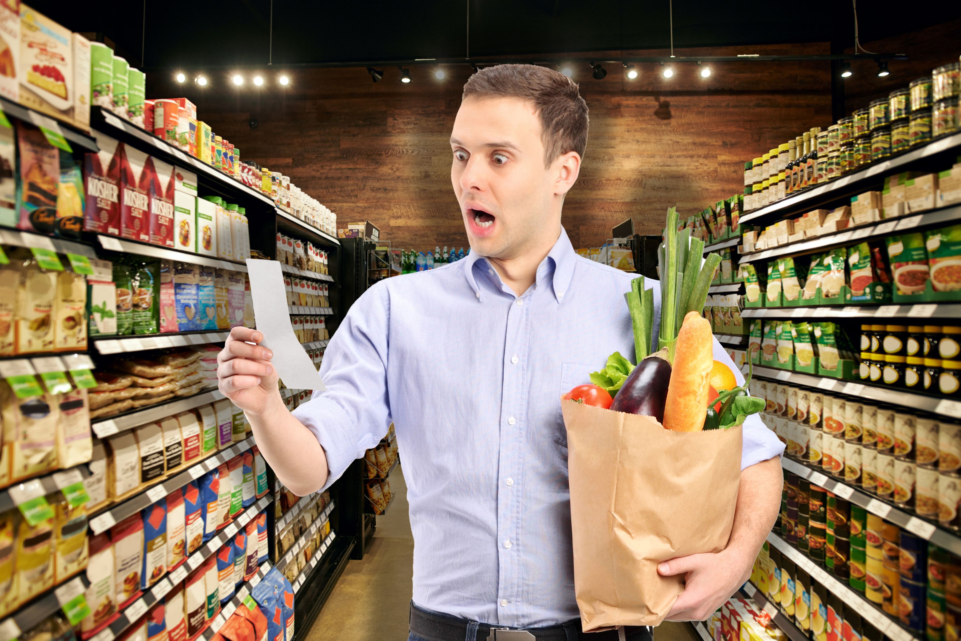 Shot of fully stocked isles in a grocery store during the day