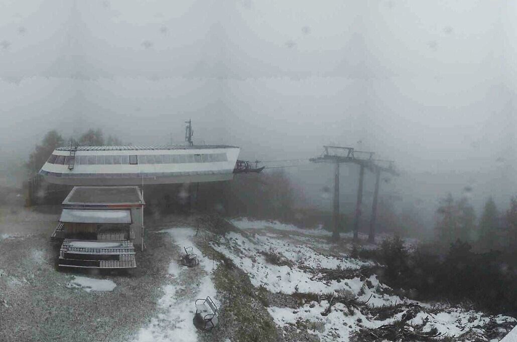 Unfreundlicher Wintereinbruch auf der Höss