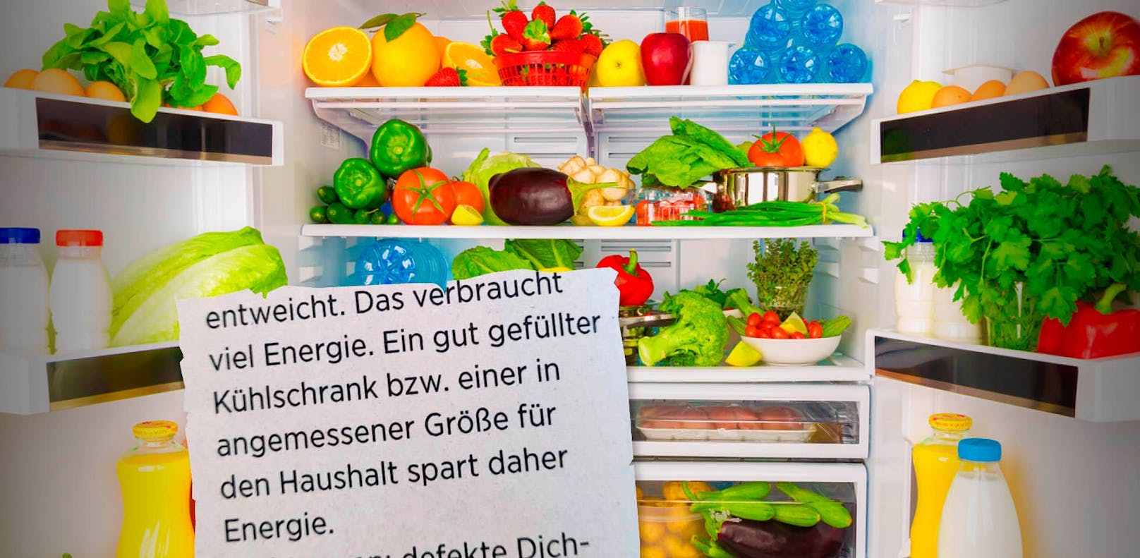 Energiespartipp in Zeiten der Teuerung: "Gut gefüllter Kühlschrank"