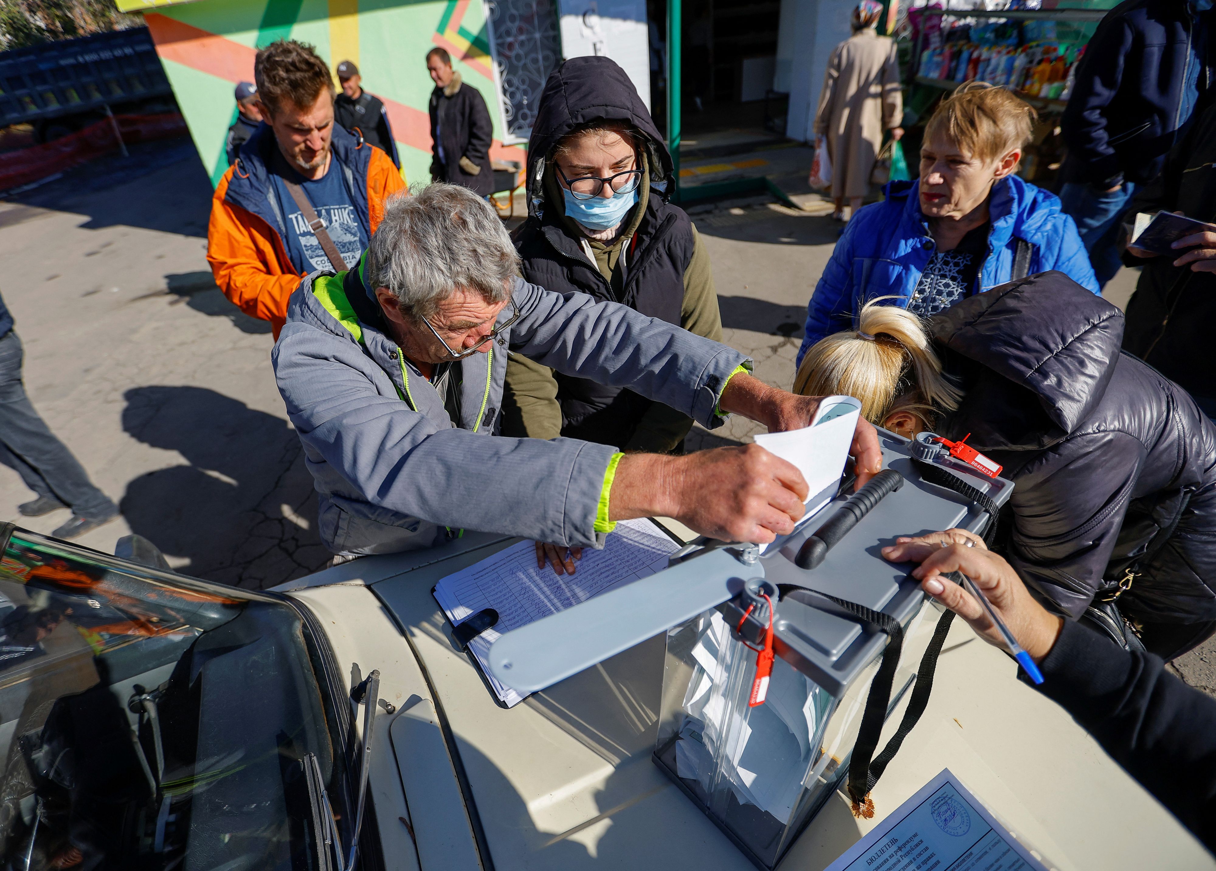 BILDSTRECKE: Scheinreferenden In Den Besetzten Gebieten Der Ukraine ...