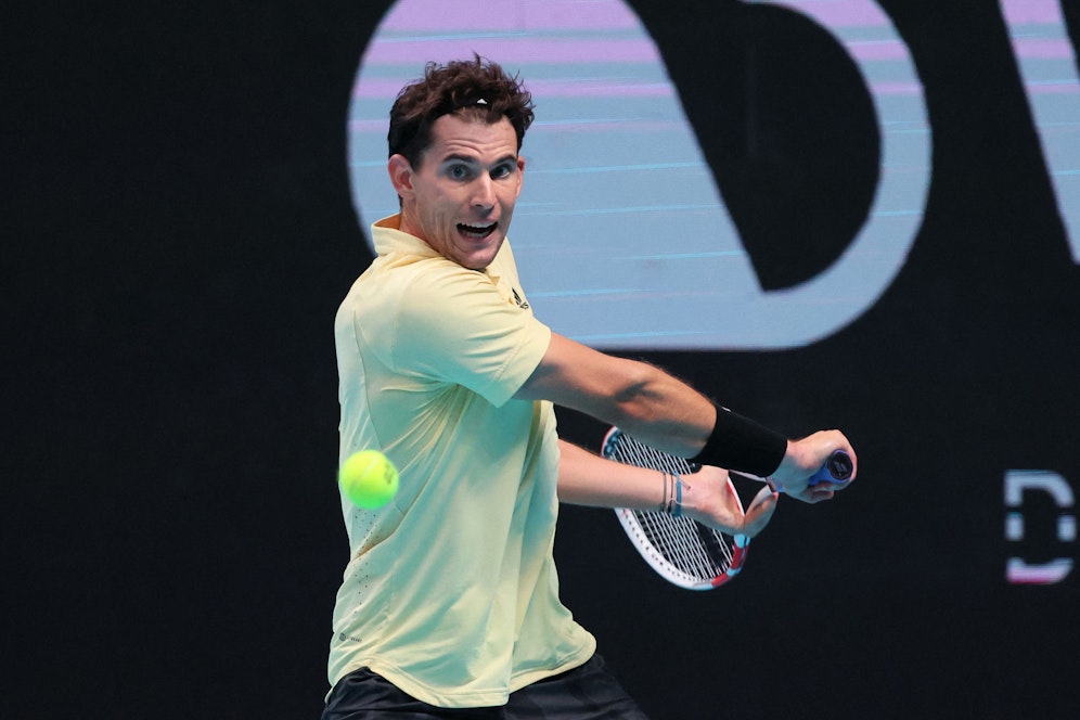 Dominic Thiem in Tel Aviv.