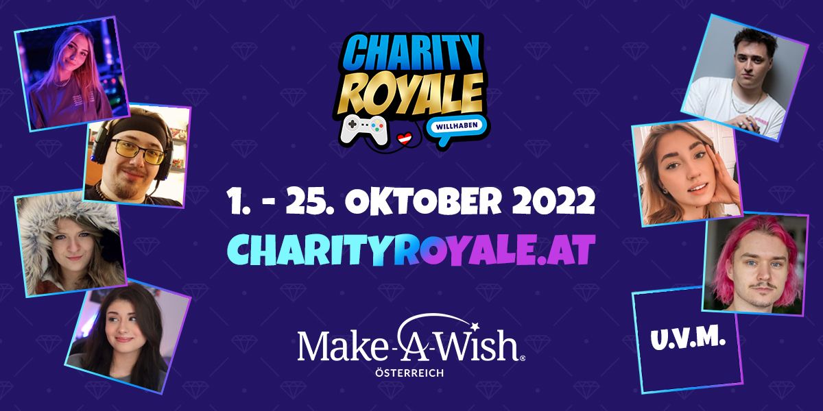 Charity Royale 2022: willhaben und Veni streamen zum fünften Mal für den guten Zweck.