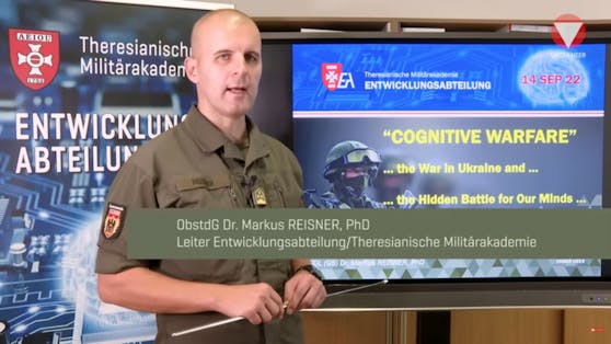 Bundesheer-Oberst Markus Reisner ist Leiter der Forschungs- und Entwicklungsabteilung der Theresianischen Militärakademie in Wiener Neustadt.