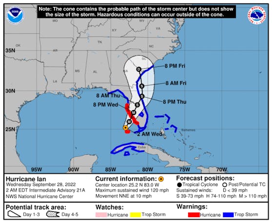 Hurrikan "Ian" trifft Florida