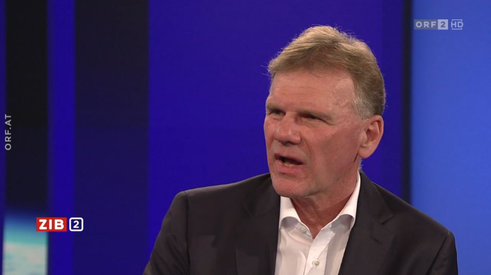 Wien Energie-Geschäftsführer Michael Strebl zu Gast in der ZIB2 bei Armin Wolf am 28. September 2022.