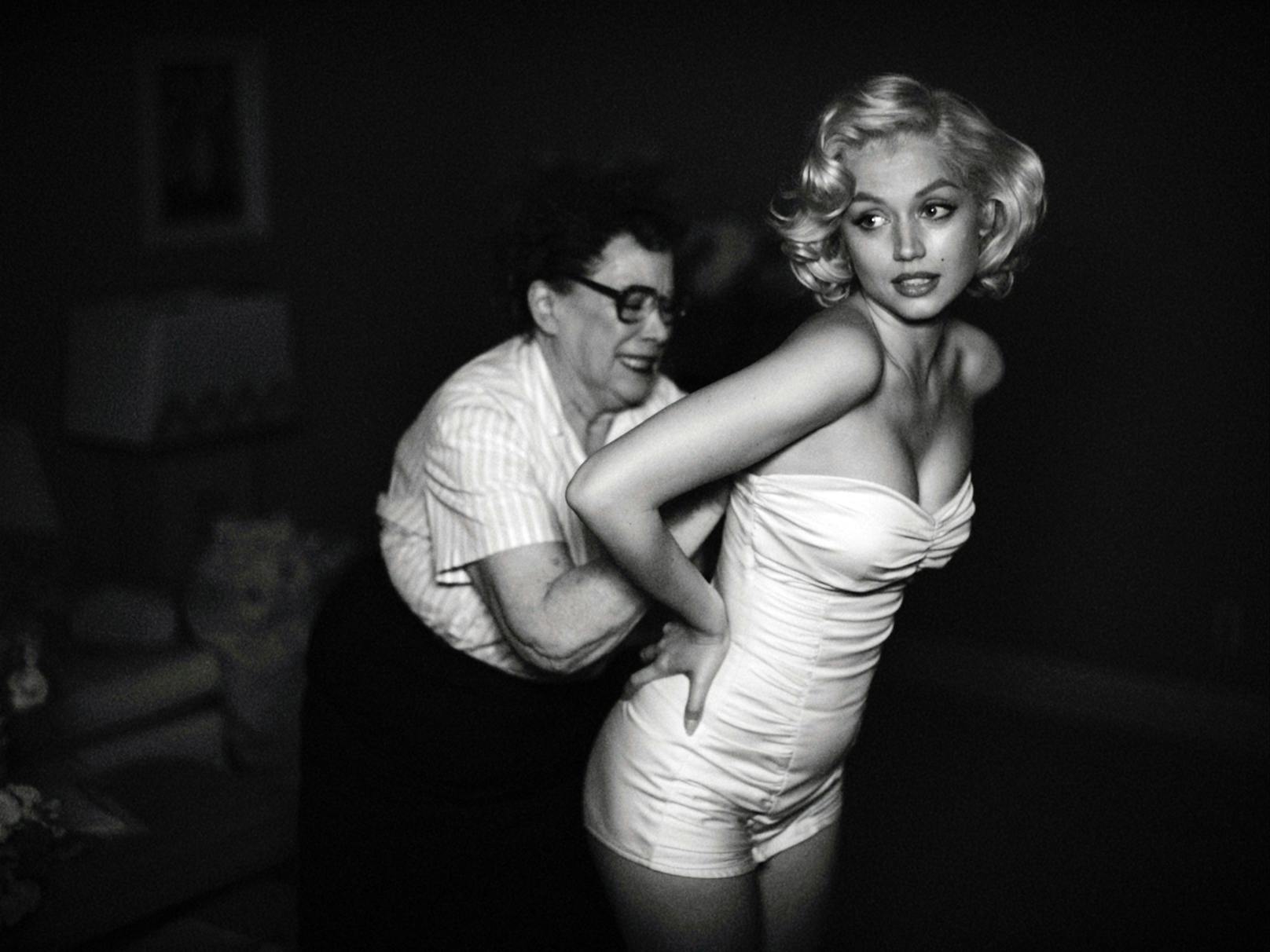 Ana de Armas, als Marilyn Monroe.