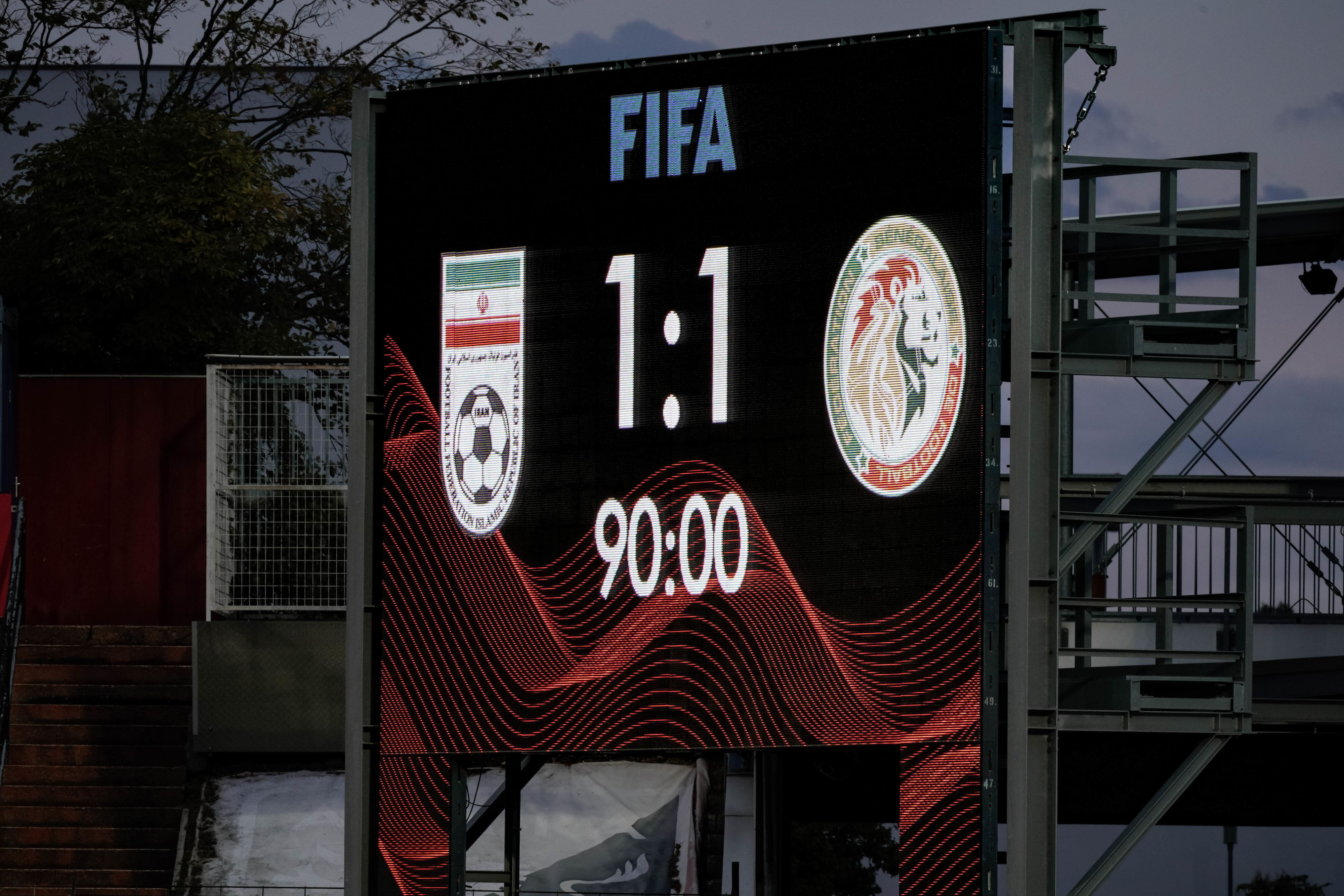 Der WM-Test zwischen Iran und Senegal wurde von Protesten überschattet. 