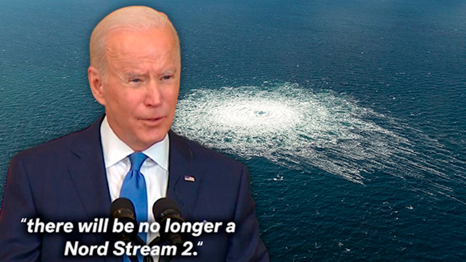 US-Präsident <strong>Joe Biden</strong>, bereits am 7. Februar 2022 nahm er zu Nord Stream und einem möglichen Ende Stellung. Jetzt gehen die Wogen hoch.