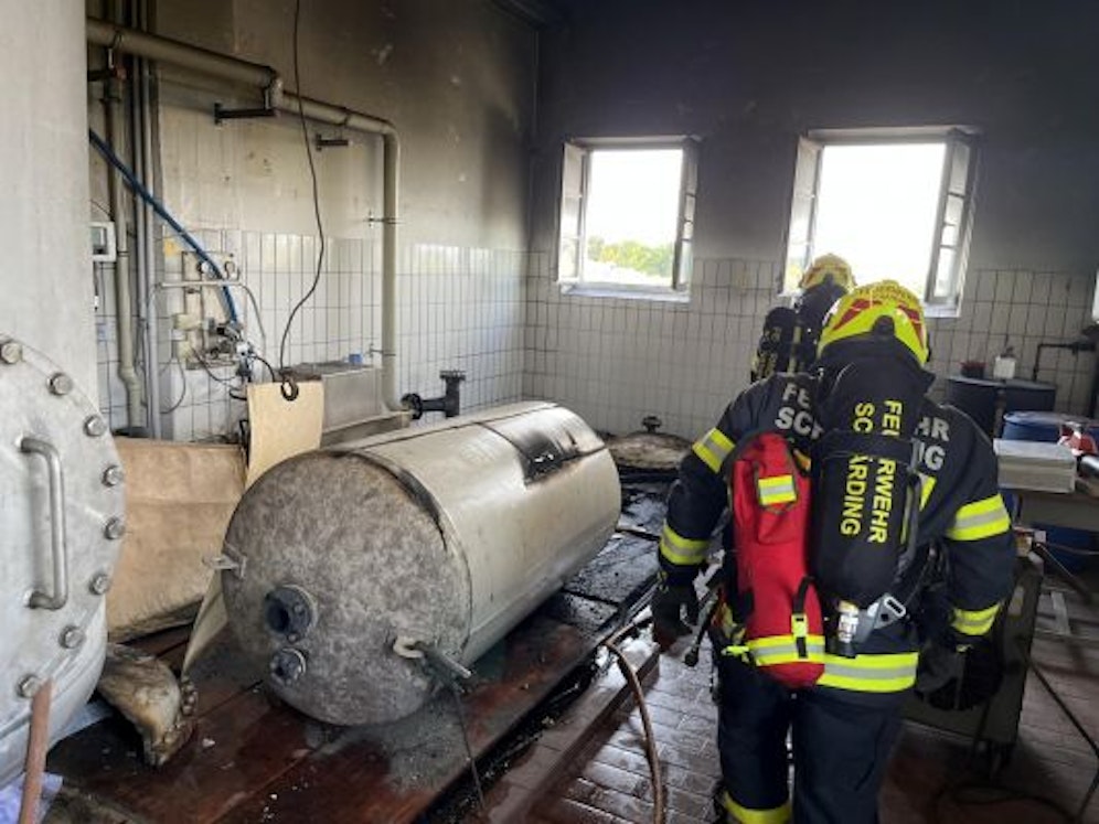 Dieser Druckbehälter löste das Feuer aus.