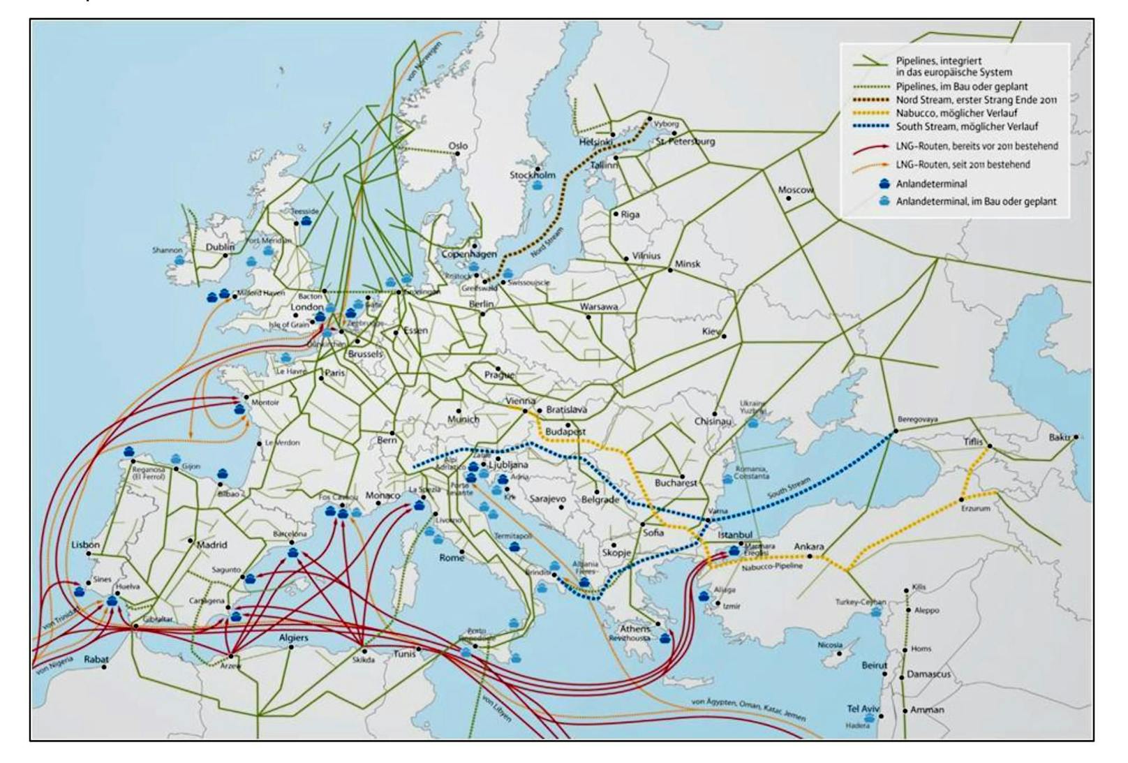 Verwundbar – Europa ist von diesen Pipelines abhängig