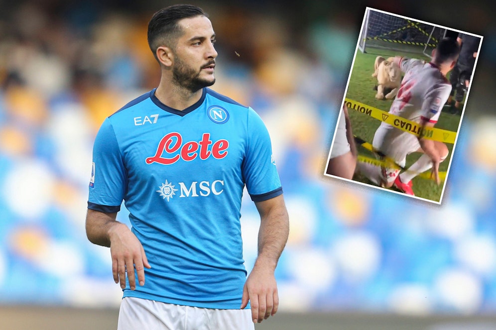 Konstantinos Manolas wurde von einem Löwen erschreckt.