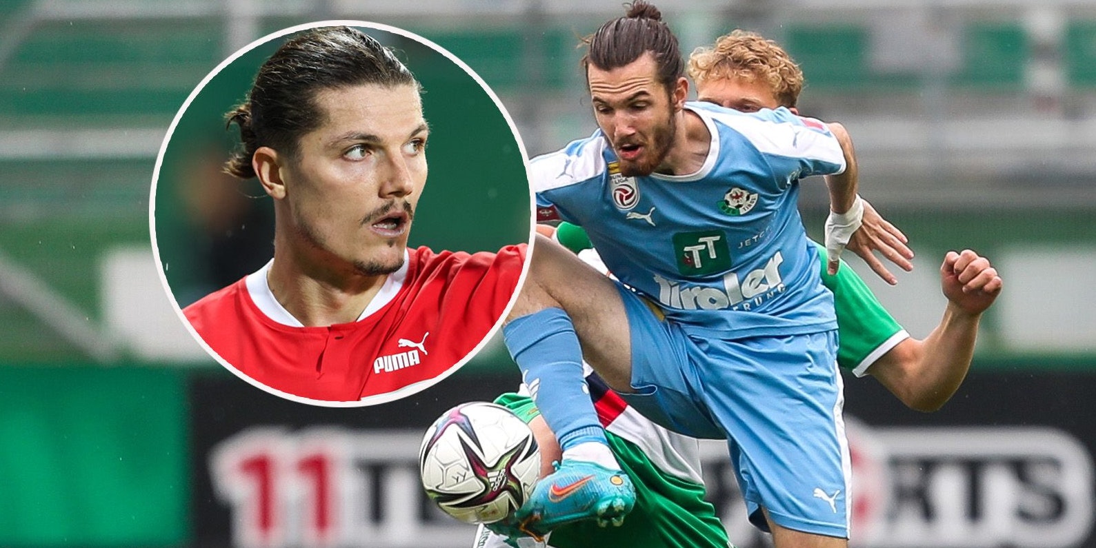 Thomas Sabitzer (r.) tauscht sich regelmäßig mit Cousin Marcel (l.) aus.