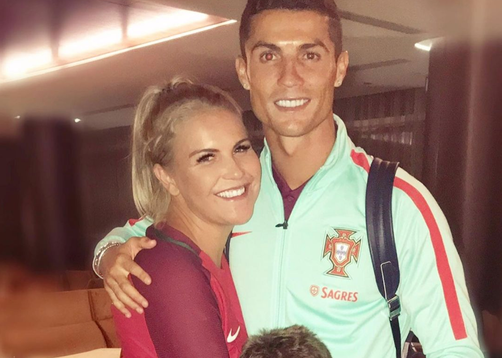 Cristiano Ronaldo und seine Schwester Katia Aveiro.