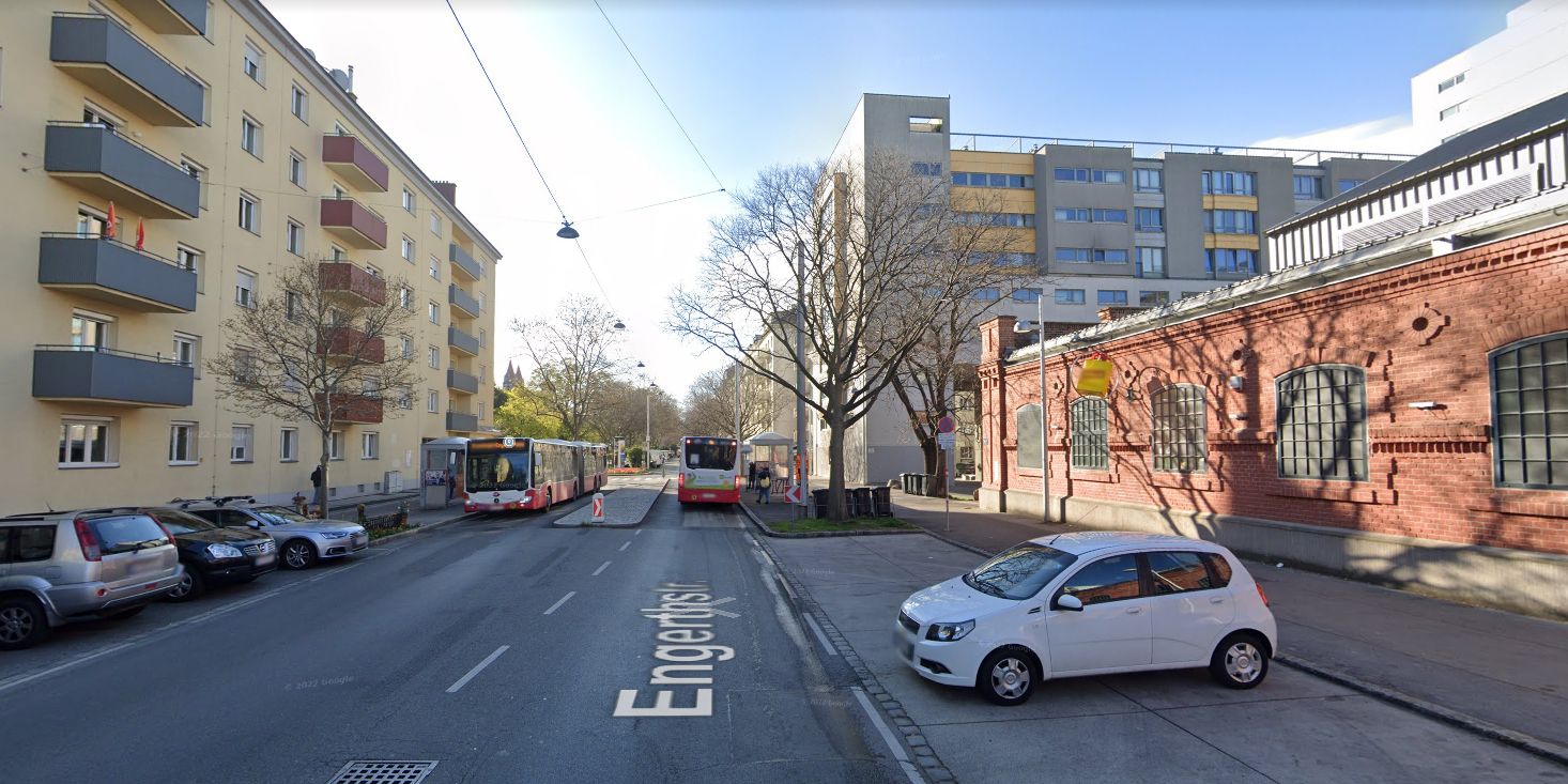 Die Granate wurde in der Engerthstraße gefunden.