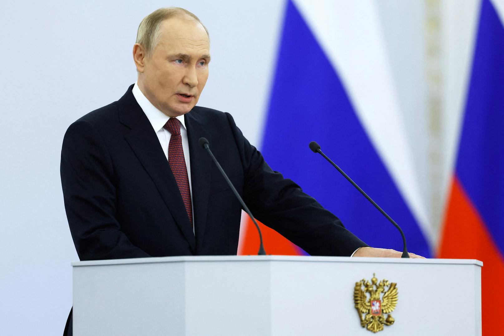 Der russische Präsident Wladimir Putin schockierte mit seiner Hass-Rede international.