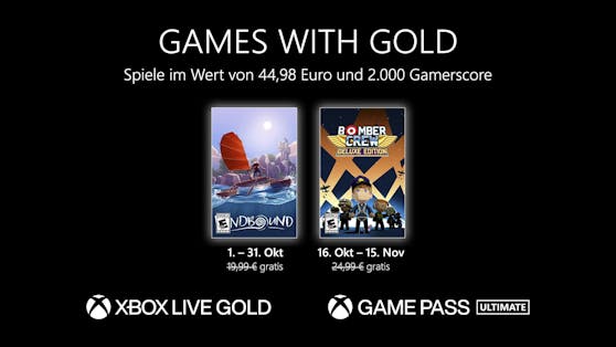Games with Gold: Diese Spiele gibt es im Oktober gratis.