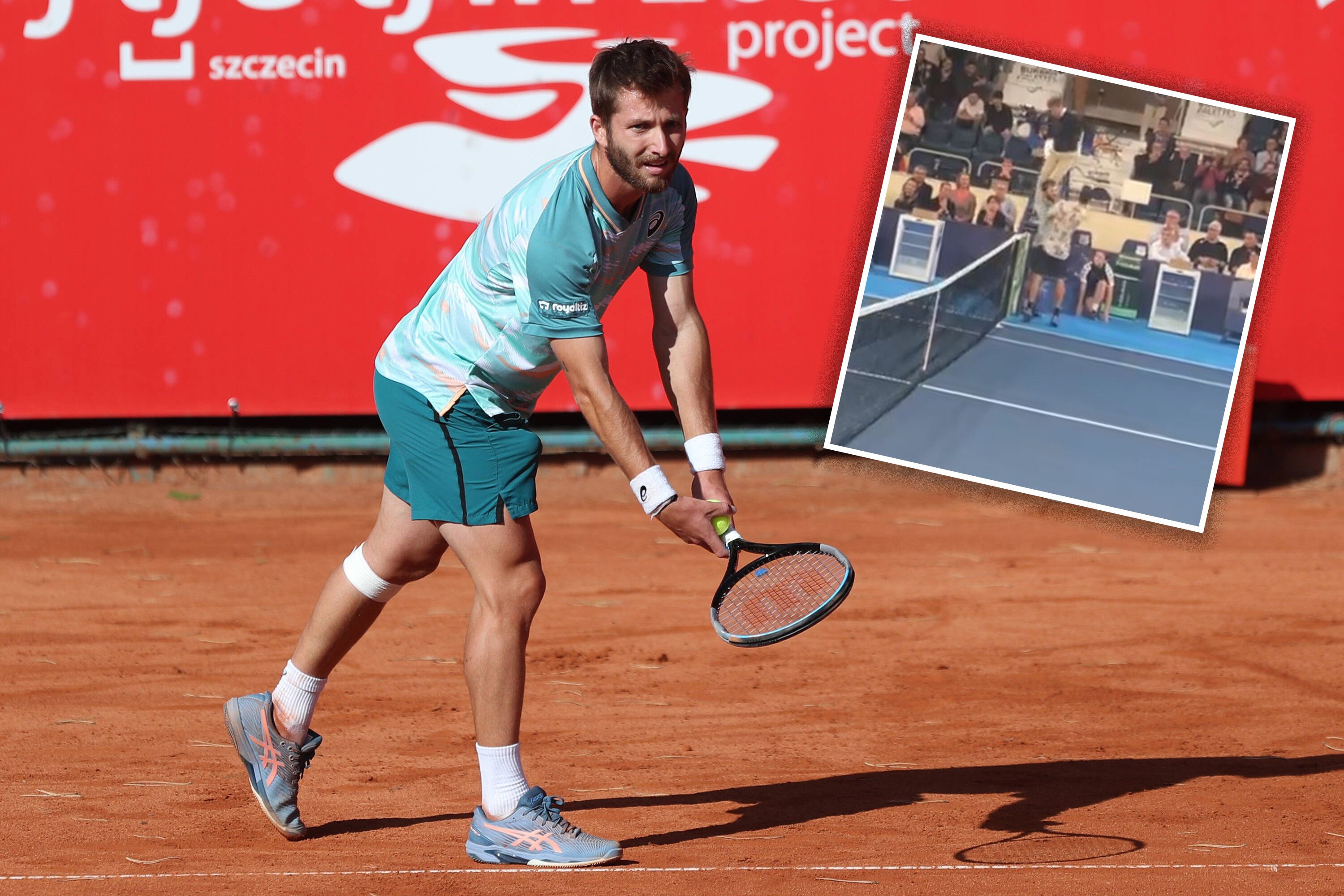 Beim Spiel zwischen Corentin Moutet und Adrian Andreev kam es zum Eklat.