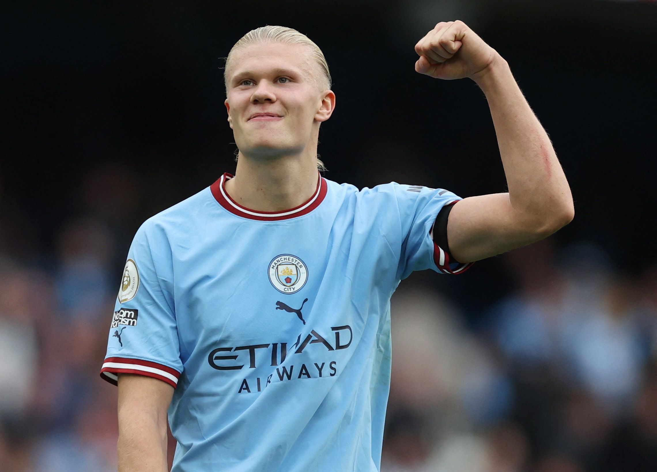 Erling Haaland isst nicht nur Lasagne.