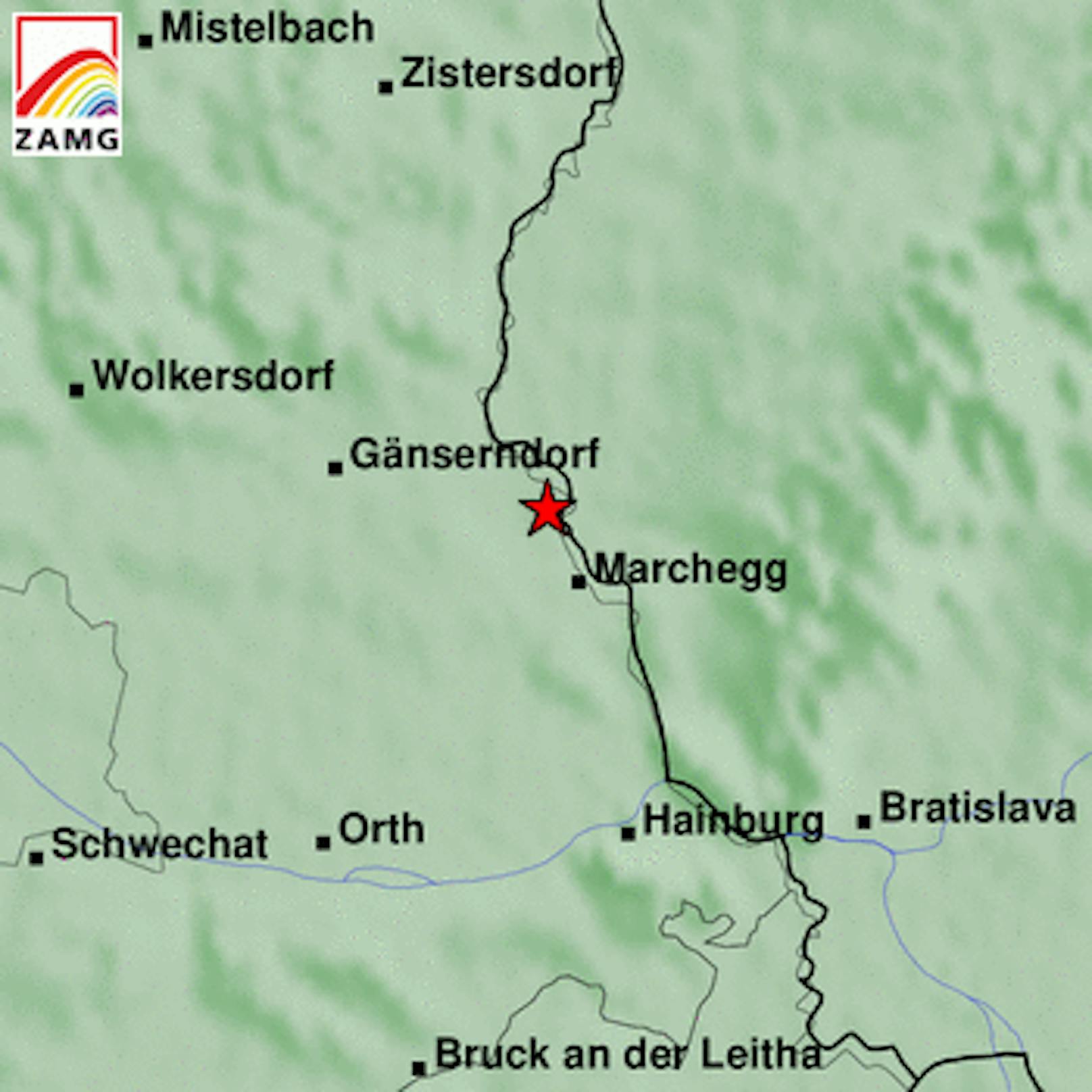 Deutlich spürbares Erdbeben der Stärke 3,0 in Marchegg