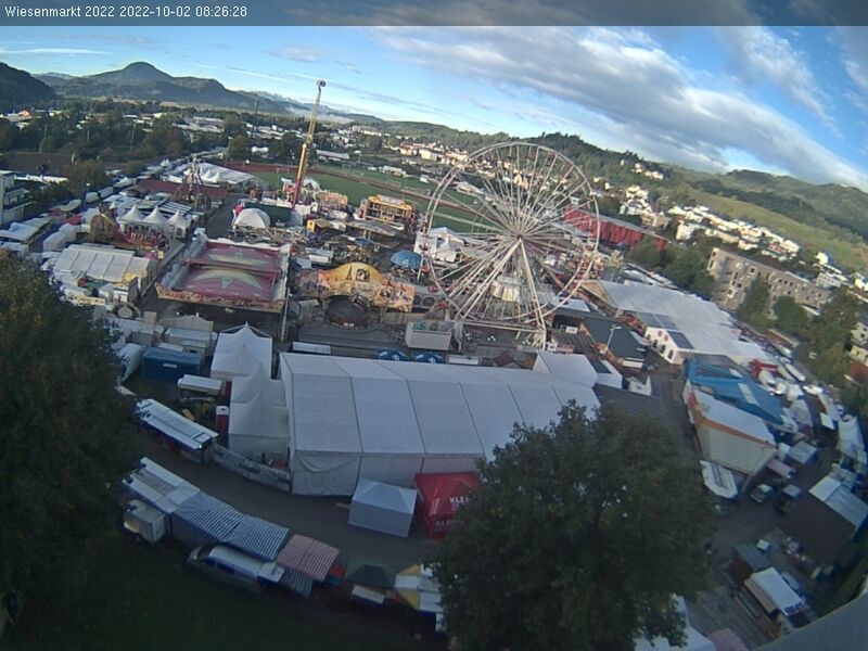 Webcam-Bild des Wiesenmarkt-Areals in St. Veit.
